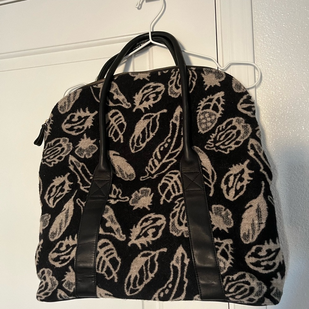 Wool and leather Pendleton bag